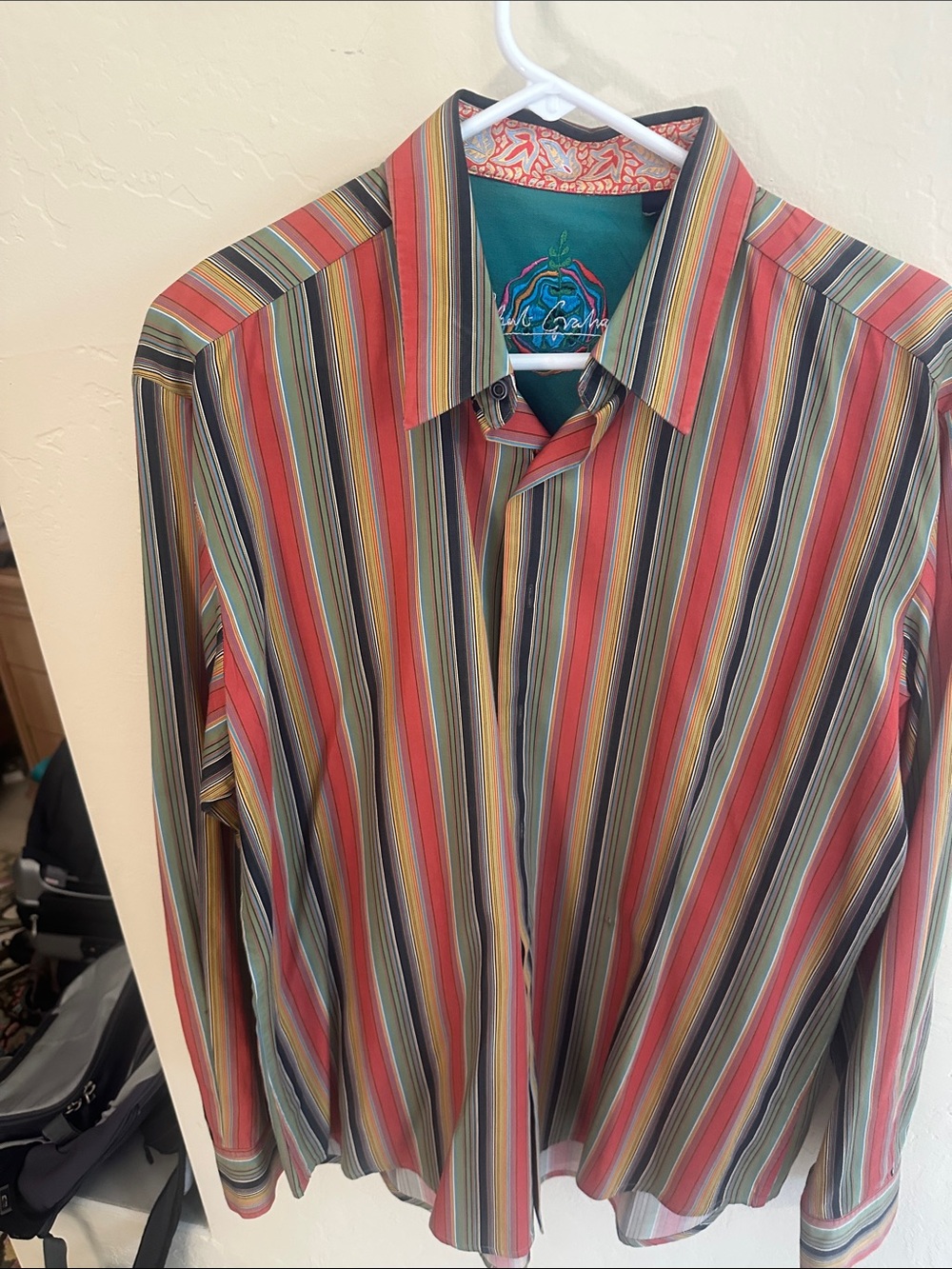 Robert Graham Multicolor Vertical Stripe Button-Down Shirt